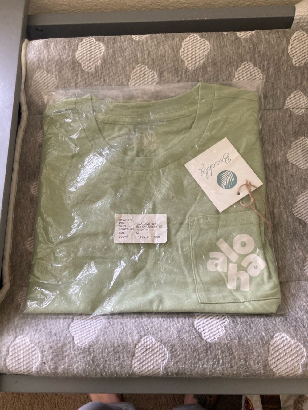 Aloha Pocket Tee - Light Green